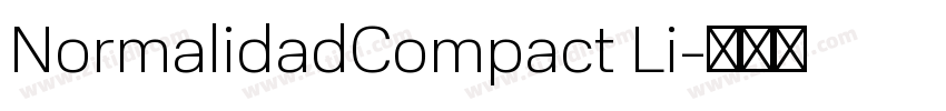 NormalidadCompact Li字体转换